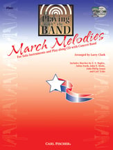 Playing with the Band-March Melodies Flute band method book cover